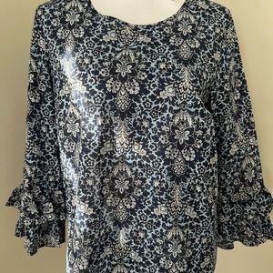 J. Crew floral blouse